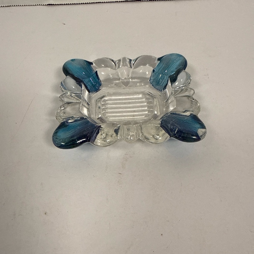 Vintage Westmoreland Blue Petite Ashtrays - Ring Dishes- Trinket Dishes - Picture 5 of 5